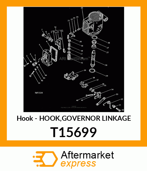 Hook - HOOK,GOVERNOR LINKAGE T15699