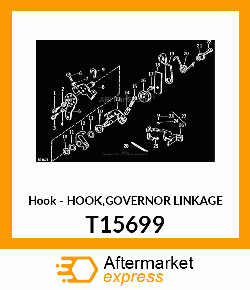 Hook - HOOK,GOVERNOR LINKAGE T15699