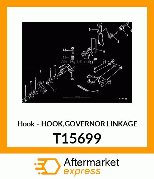 Hook - HOOK,GOVERNOR LINKAGE T15699