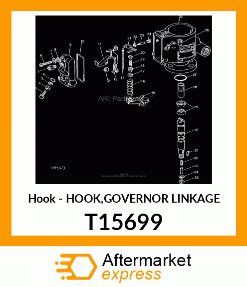 Hook - HOOK,GOVERNOR LINKAGE T15699