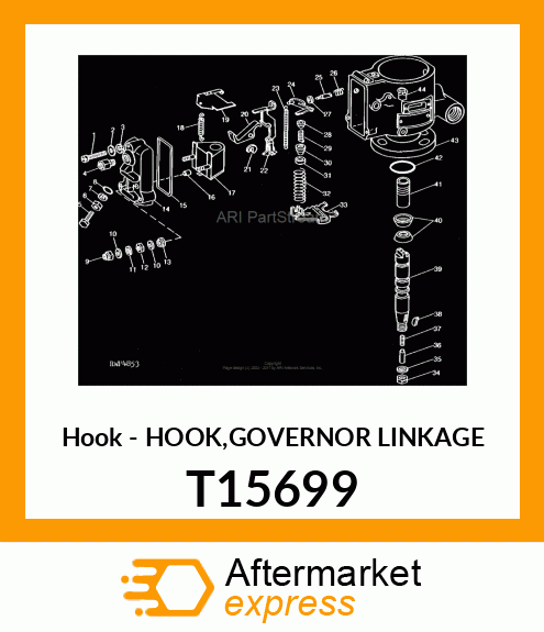 Hook - HOOK,GOVERNOR LINKAGE T15699