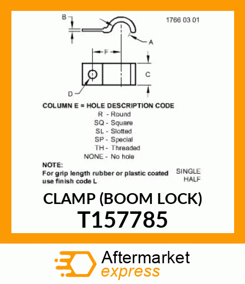 CLAMP (BOOM LOCK) T157785