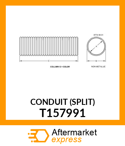 CONDUIT (SPLIT) T157991