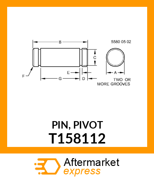 PIN, PIVOT T158112