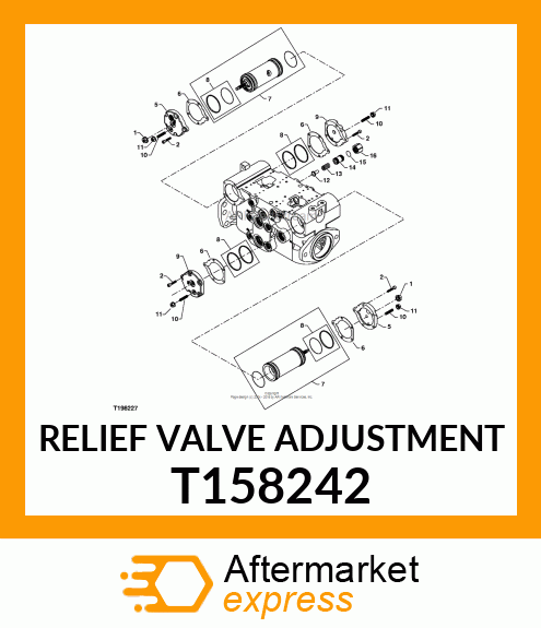 RELIEF VALVE ADJUSTMENT T158242