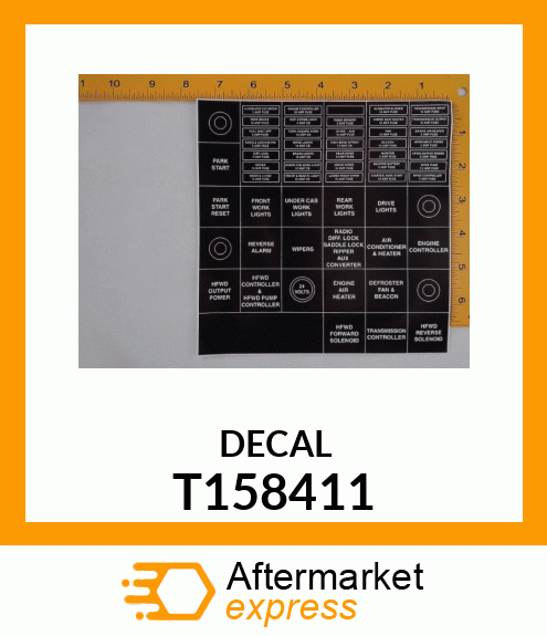 LABEL, FUSEBLOCK ENGLISH T158411