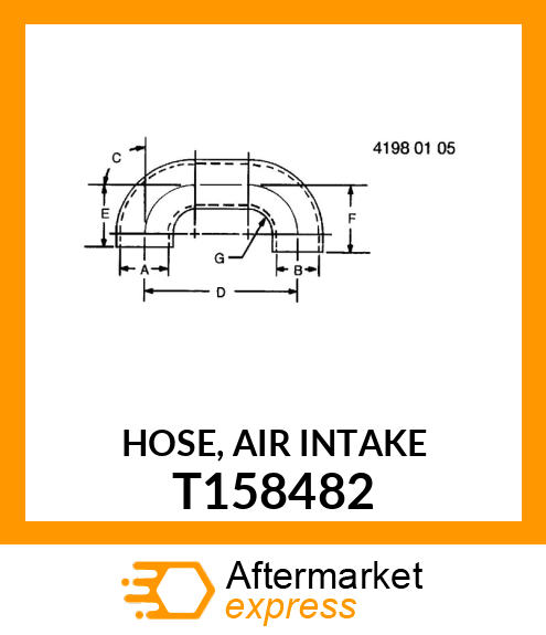 HOSE, AIR INTAKE T158482