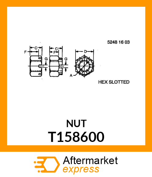 NUT T158600