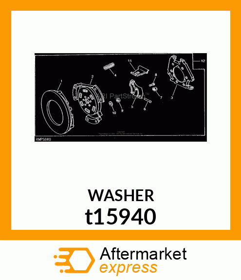 WASHER, METALLIC, ROUND HOLE t15940