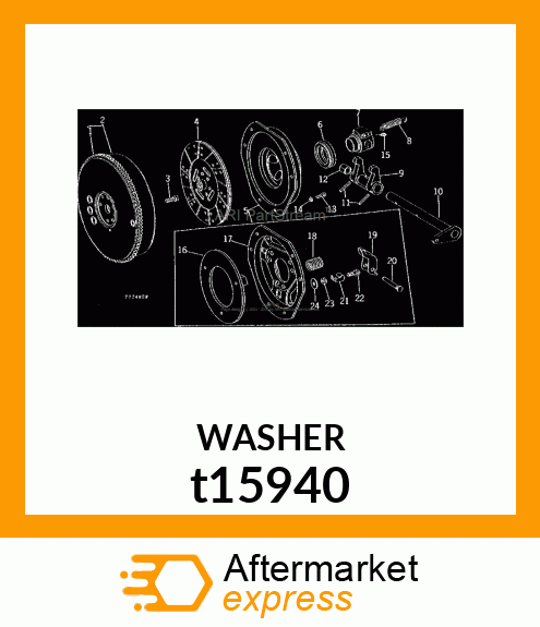 WASHER, METALLIC, ROUND HOLE t15940