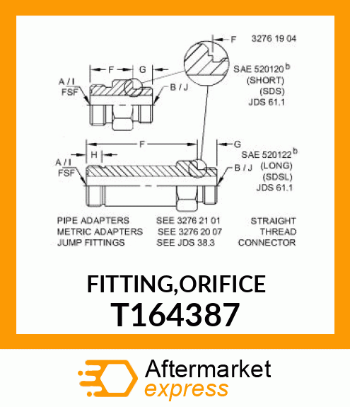 FITTING,ORIFICE T164387