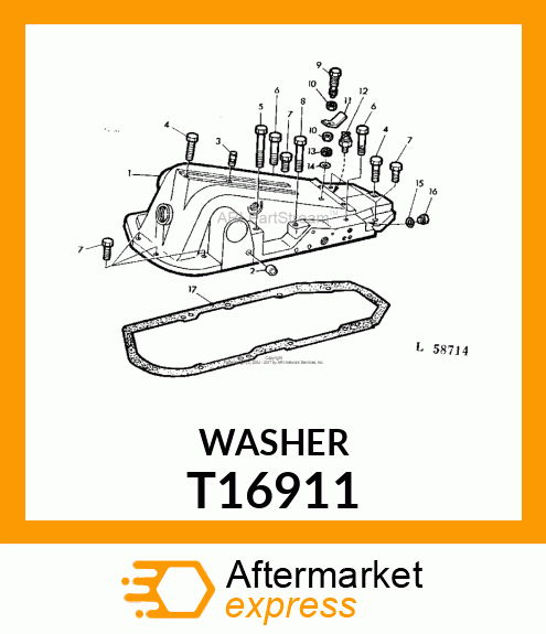 WASHER, ALUMINUM T16911