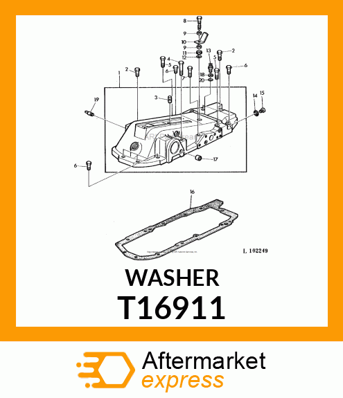 WASHER, ALUMINUM T16911