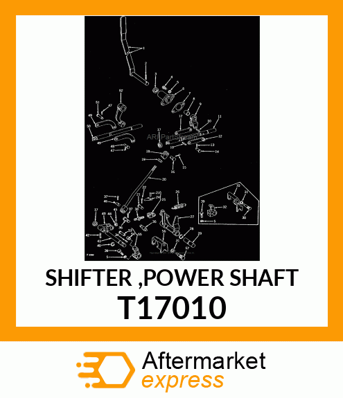 SHIFTER ,POWER SHAFT T17010