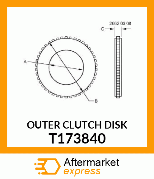 OUTER CLUTCH DISK T173840