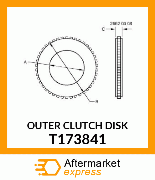 OUTER CLUTCH DISK T173841