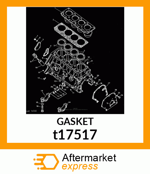 GASKET, CYLINDER PLATE t17517