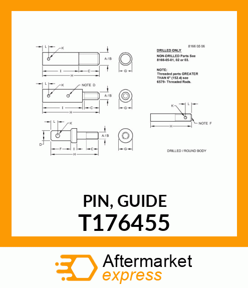 PIN, GUIDE T176455