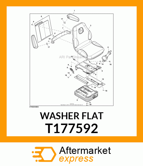 WASHER FLAT T177592