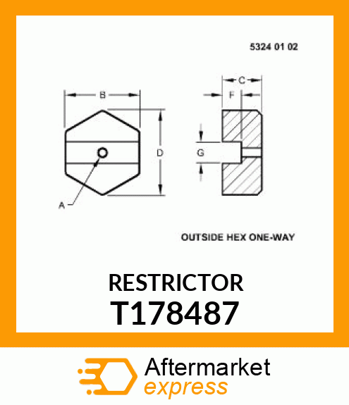 RESTRICTOR T178487