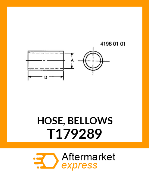 HOSE, BELLOWS T179289