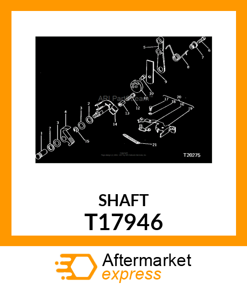 Shaft - SHAFT,SHUT OFF T17946