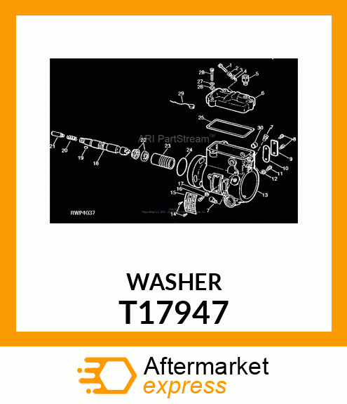 WASHER,PLAIN T17947