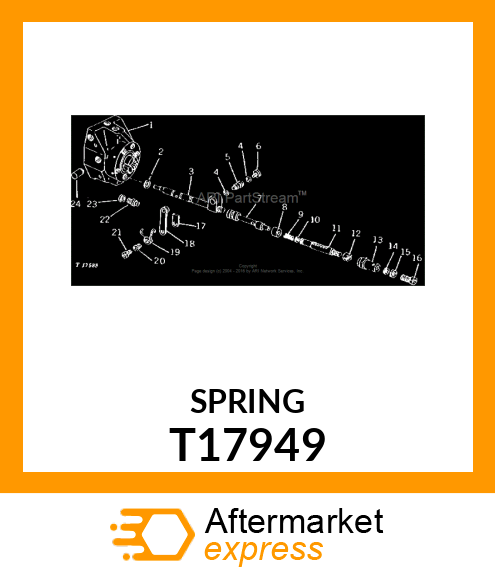 SPRING,THROTTLE LEVER T17949