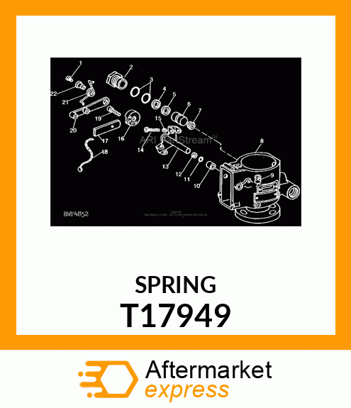 SPRING,THROTTLE LEVER T17949