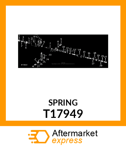 SPRING,THROTTLE LEVER T17949