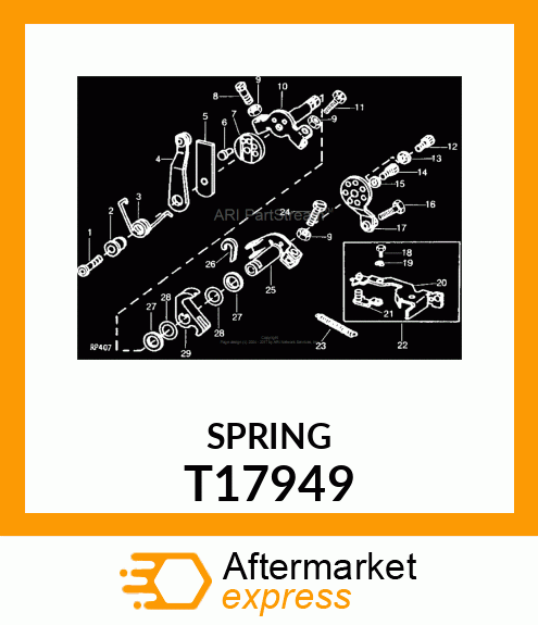 SPRING,THROTTLE LEVER T17949