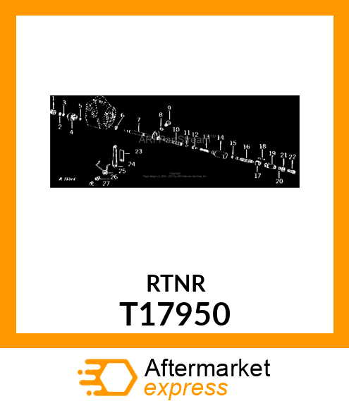 RETAINER,THROTTLE LEVER SPRING T17950