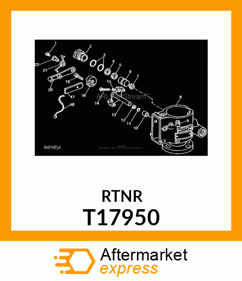 RETAINER,THROTTLE LEVER SPRING T17950