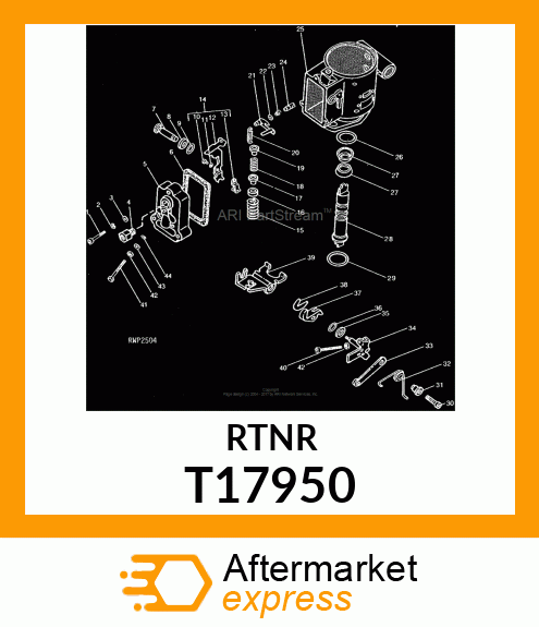 RETAINER,THROTTLE LEVER SPRING T17950