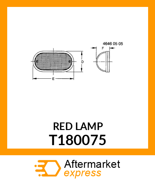 LAMP, REAR TURN, RED T180075