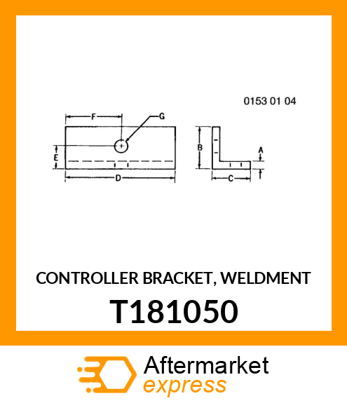 CONTROLLER BRACKET, WELDMENT T181050