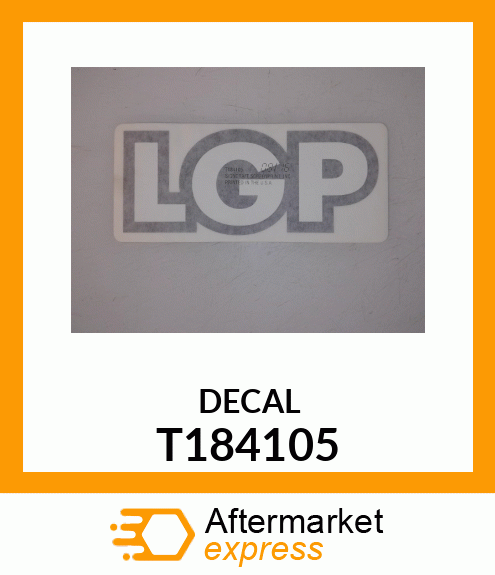 LABEL, LGP LGP T184105