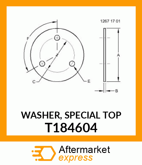 WASHER, SPECIAL TOP T184604