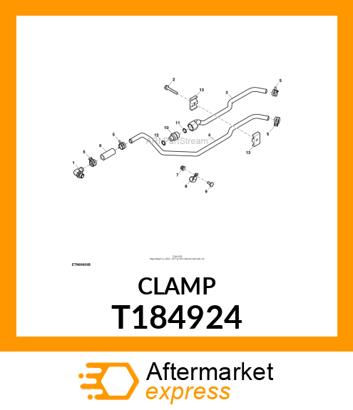 CLAMP, HOSE SIZE 23 CONSTANT TENSIO T184924