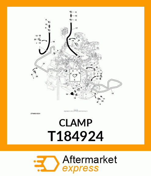 CLAMP, HOSE SIZE 23 CONSTANT TENSIO T184924