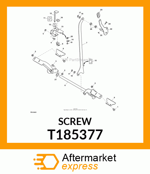 SCREW CAP SCREW, AND NUT T185377