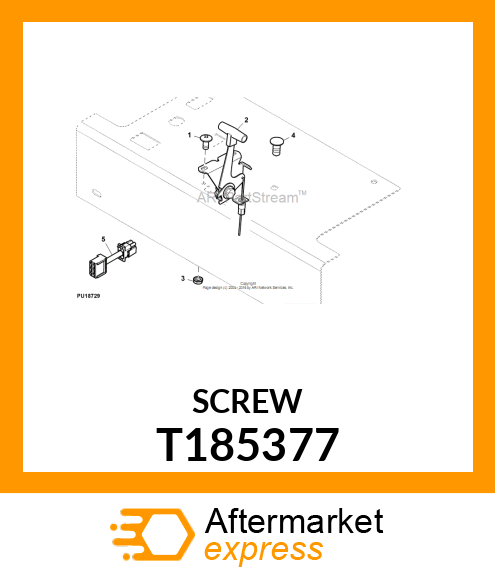 SCREW CAP SCREW, AND NUT T185377