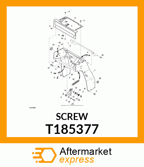 SCREW CAP SCREW, AND NUT T185377