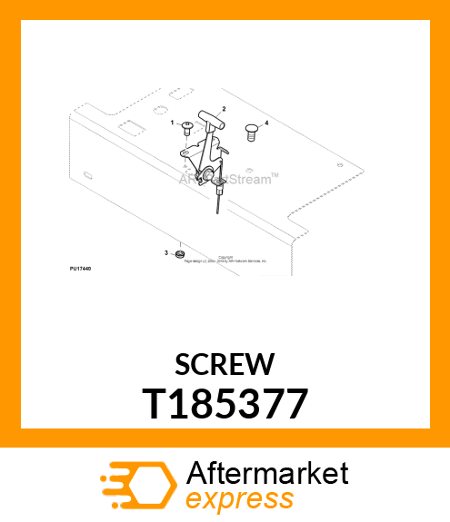 SCREW CAP SCREW, AND NUT T185377