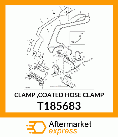 CLAMP ,COATED HOSE CLAMP T185683