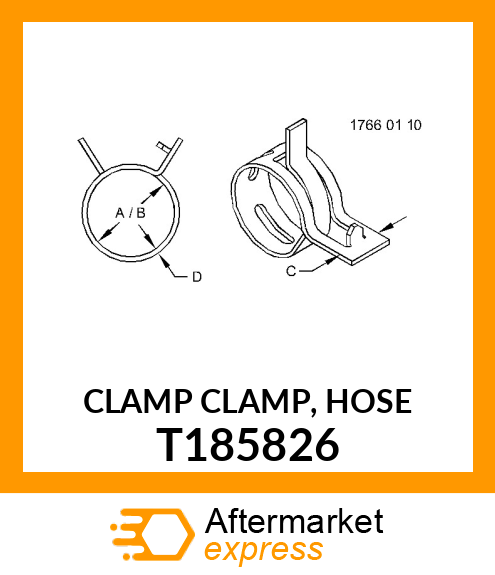 CLAMP CLAMP, HOSE T185826