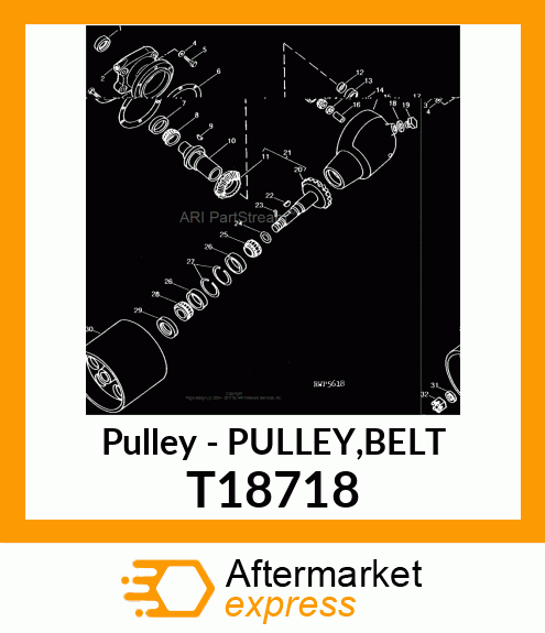 Pulley - PULLEY,BELT T18718