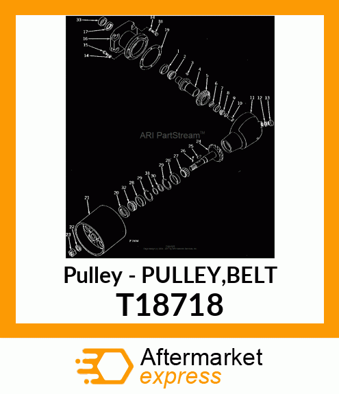 Pulley - PULLEY,BELT T18718