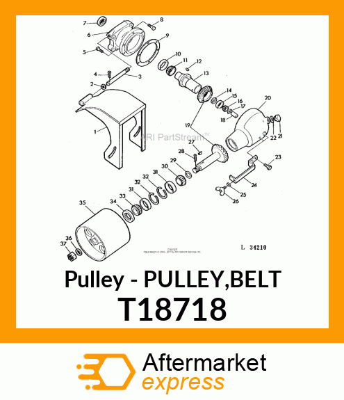 Pulley - PULLEY,BELT T18718