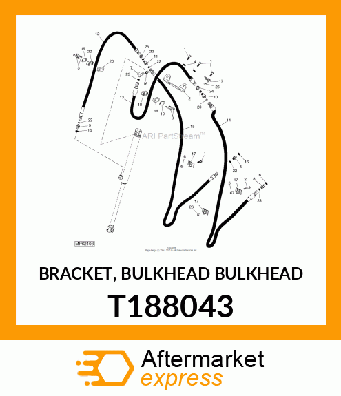 BRACKET, BULKHEAD BULKHEAD T188043